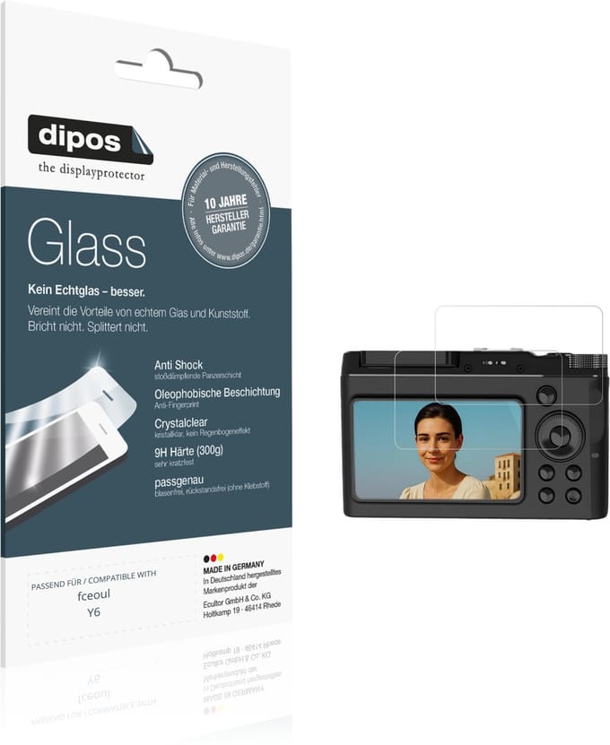 dipos – 2x Pantserfolie geschikt voor fceoul Y6 | 9H Screenprotector