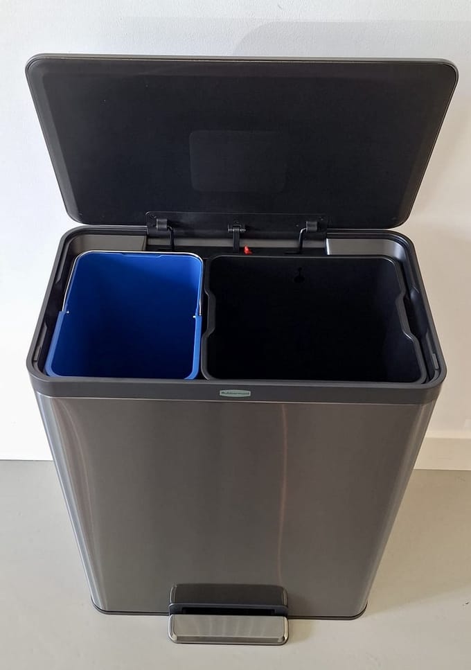 Rubbermaid Elite Dual Stream 1 X 24L EN 1 X 36L – stijlvol afval scheiden