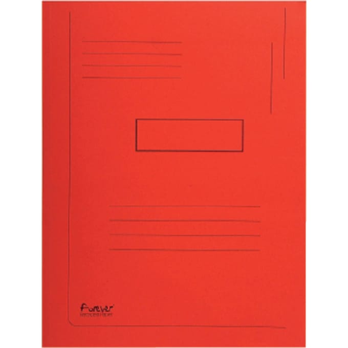 Dossiermap Exacompta Forever A4 2 kleppen 290gr rood