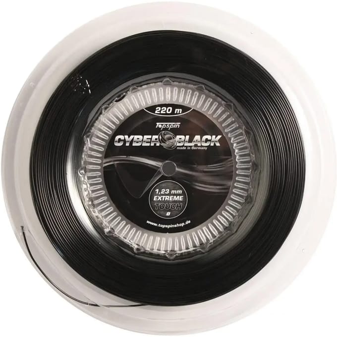 Topspin Cyber Black 220m Rol Snaren-Zwart