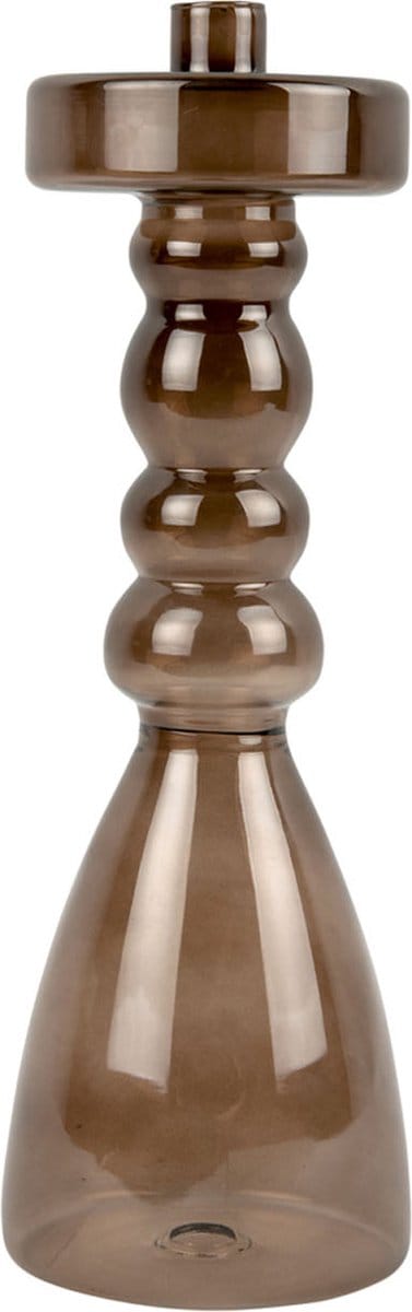 Present Time Kandelaar Pawn - Bruin - Ø11x30,5cm - Scandinavisch,Modern