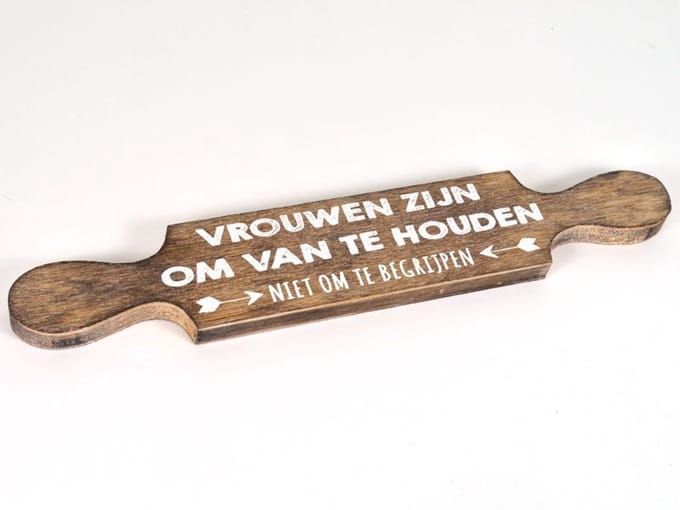 Deegroller 7x40cm vrouwen natural