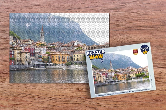 Puzzel Varenna - Comomeer - Kleuren - Legpuzzel - Puzzel 1000 stukjes volwassenen