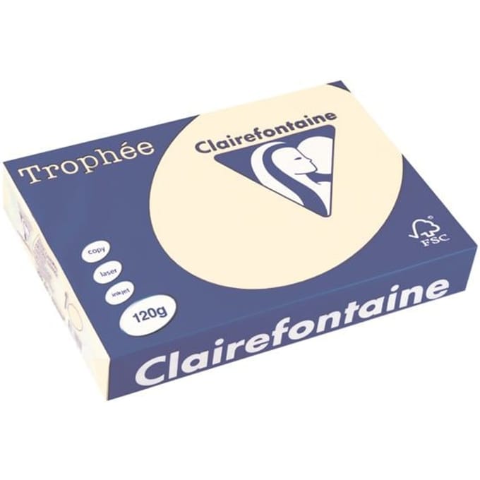 Clairefontaine - Trophée Pastel - Crème - A4 - 120 grams - 250 vel