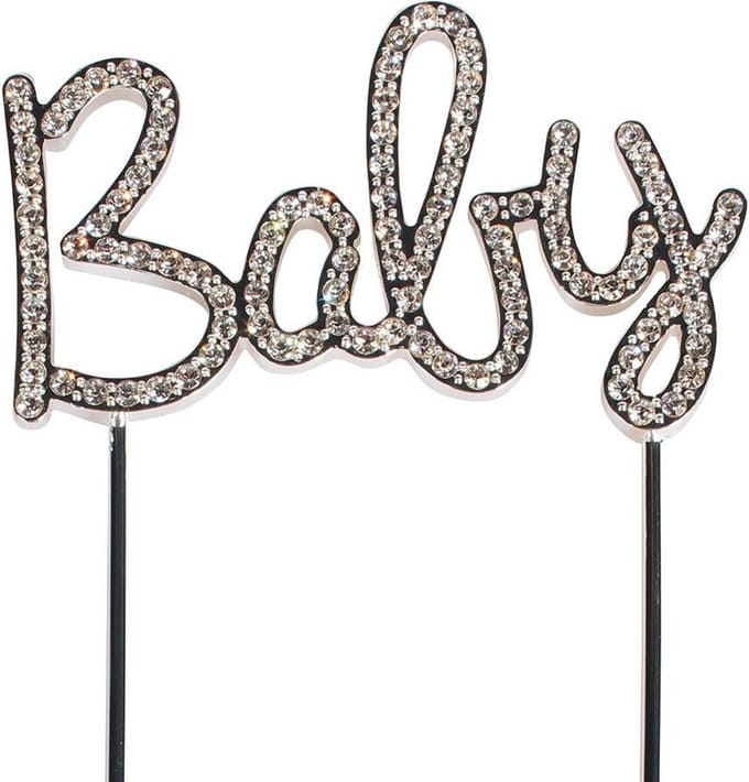 Cake Star Cake Topper Diamante Baby