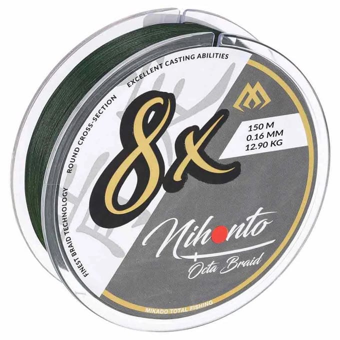 Mikado Nihonto Octa Gevlochten Vislijn 150 M Transparant 0.060 mm