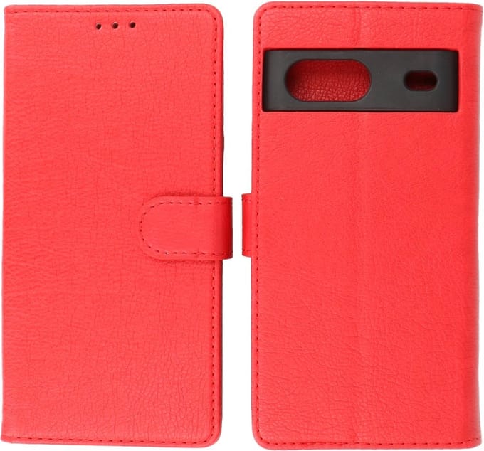 Google Pixel 7 Hoesje Book Case Portemonnee Telefoonhoesje - Rood