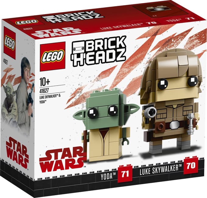 LEGO BrickHeadz Luke Skywalker & Yoda 41627