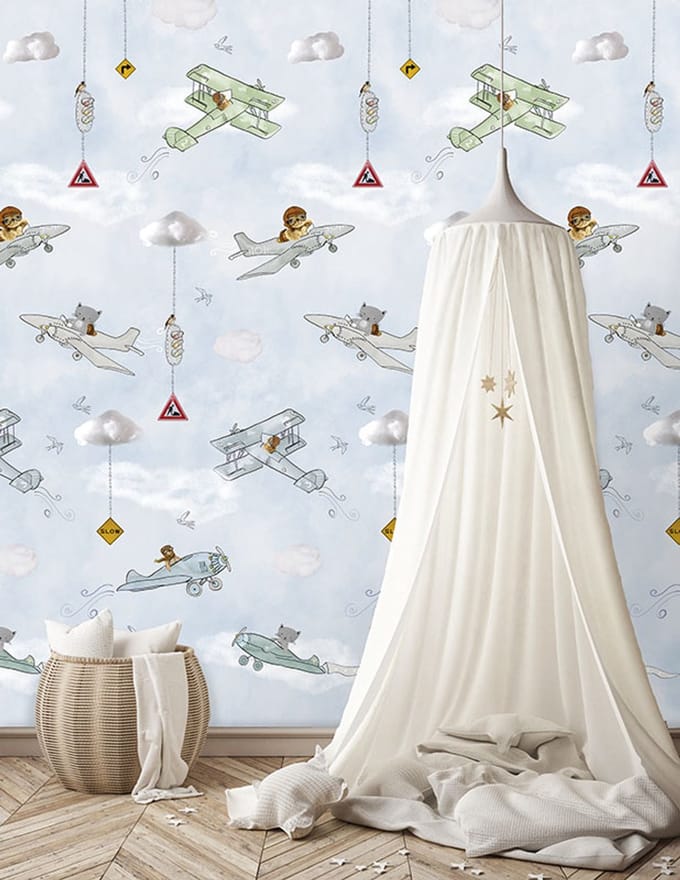 INGK Behang - Kids - Abby & Bryan - Fly in the sky
