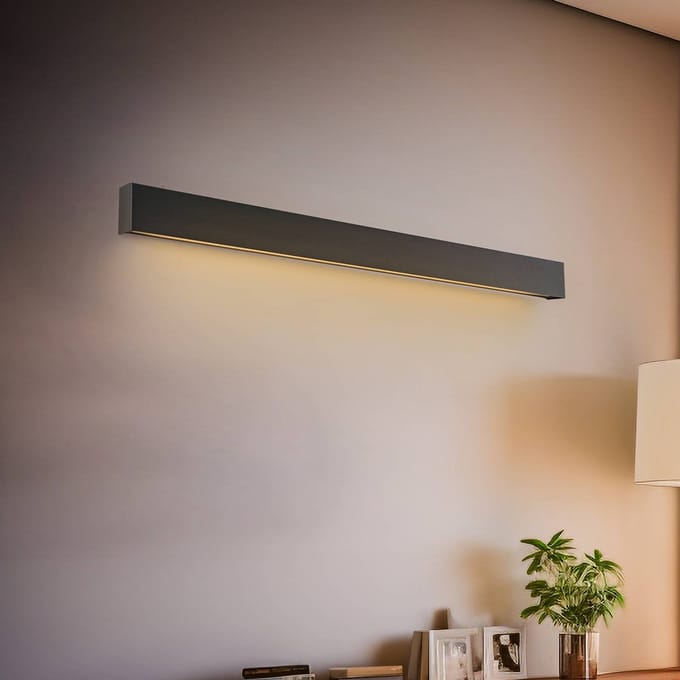 Nowodvorski Lighting Wandlamp Straight M, 92 cm, grafiet