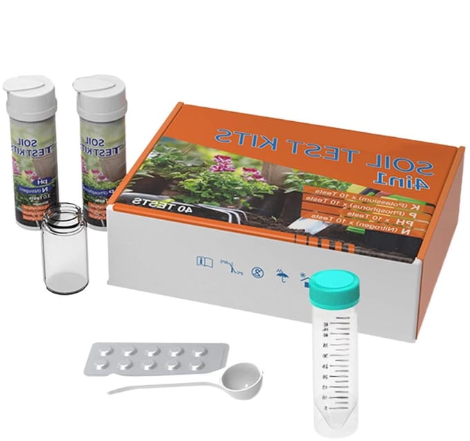 Soil Test Kit, 4 Way Nutrient Meter, pH Meter and Nutrient Detector for Plants, Indoor, Home, Garden