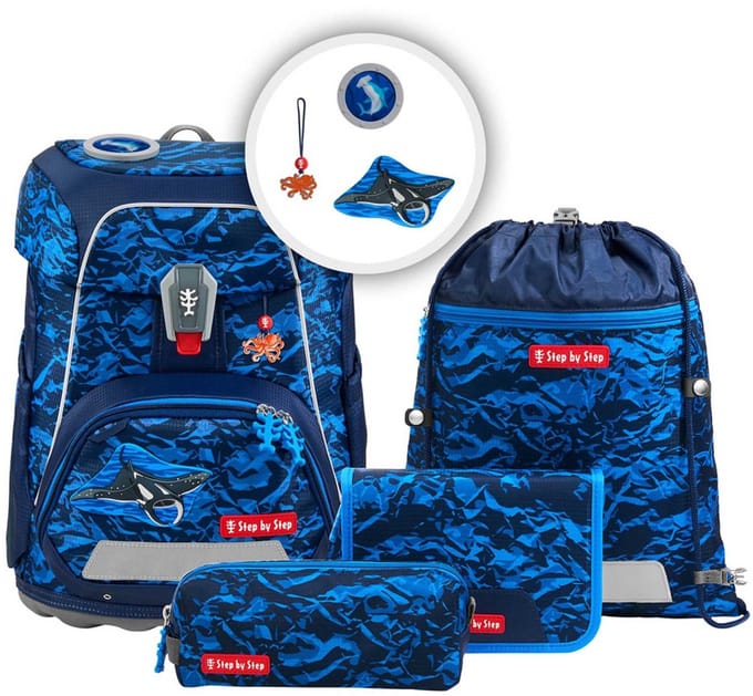Step by Step Fit - Schooltas Set 5tlg. (Manta Rio)