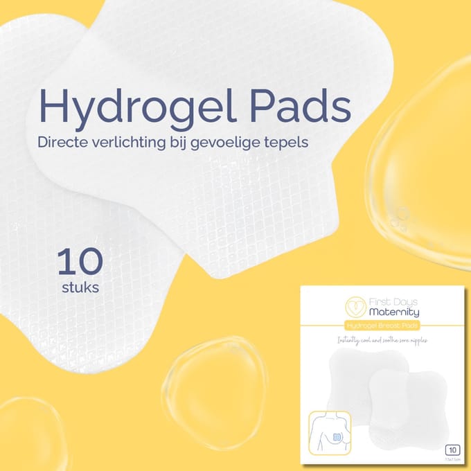 Hydrogel Pads - ideaal voor tepelverzorging - direct verkoelend en verlichtend effect - First Days Maternity