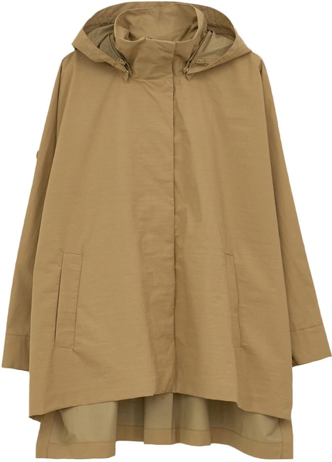 Donker beige (Kelp) dames regenjas Marelys van Tantä XS