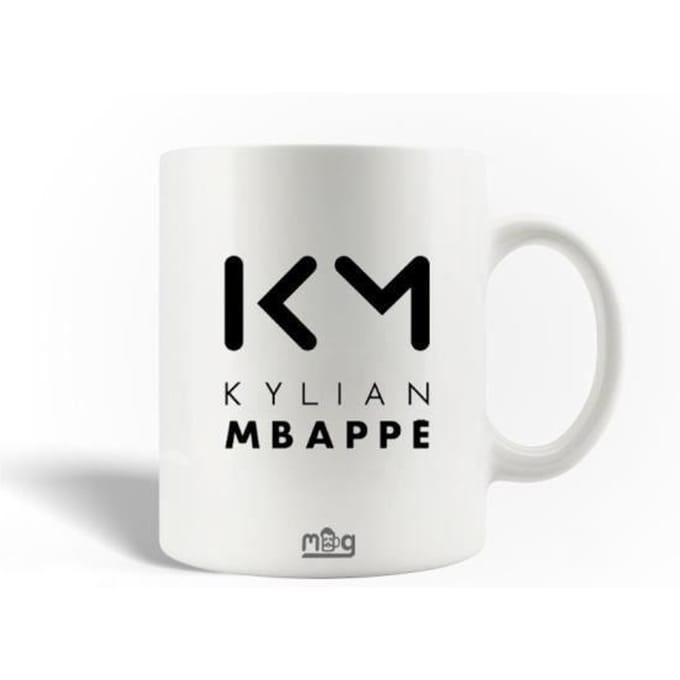 Mug - MANIACASE - Kylian Mbappé - Céramique - Noir - 30cl - Compatible lave-vaisselle