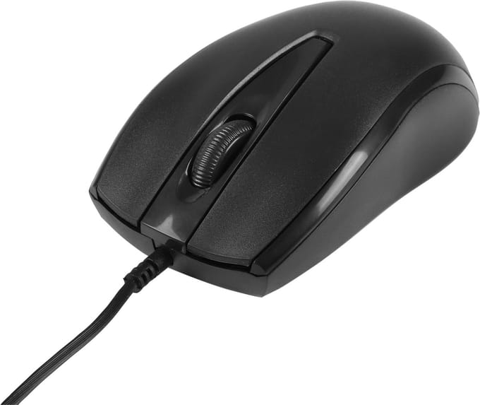Q-Link muis - bedraad - 1200dpi - 1.5 m - zwart