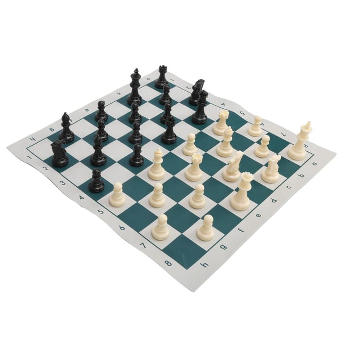 Internationale Standaard Schakspel Set Competitie Grote Plastic Schakset met Schaakbord black