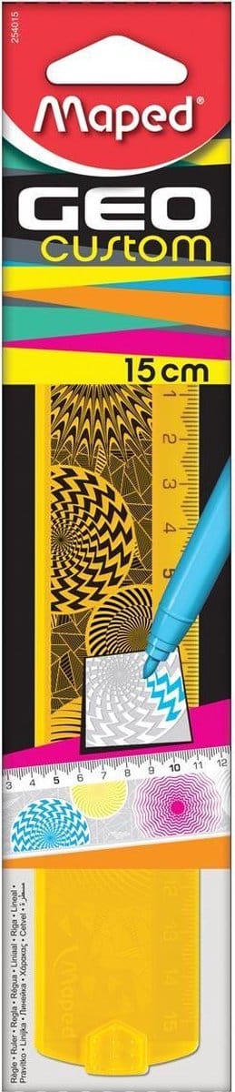 Maped lat GeoCustom 15 cm etui met 1 stuk