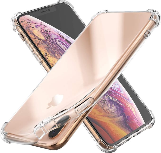Hoesje voor iPhone XS MAX backcover Shockproof siliconen Transparant