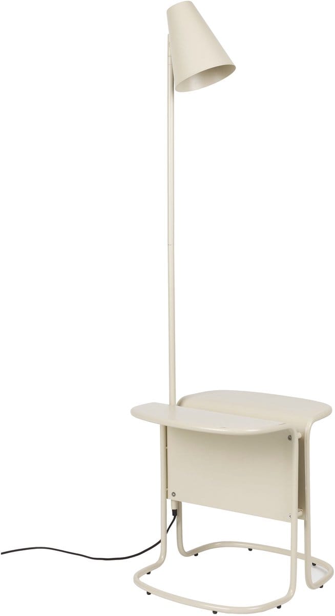 Zuiver Lustor Vloerlamp + Bijzettafel Beige