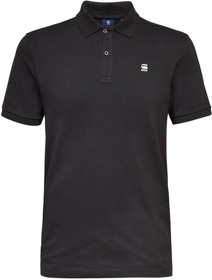 G-STAR Dunda slim polo s\s Heren Poloshirt - dk black