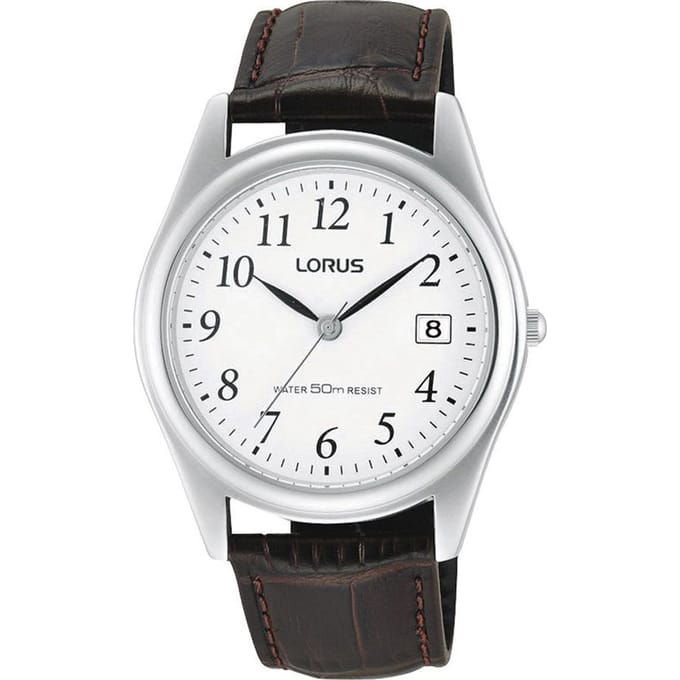 Lorus Heren RS965BX9 - Horloge - 36 mm - Bruin