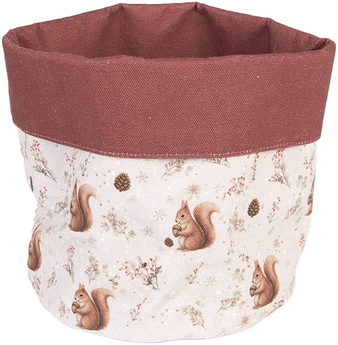 Clayre & Eef Broodmand Ø 15x16 cm Beige Katoen