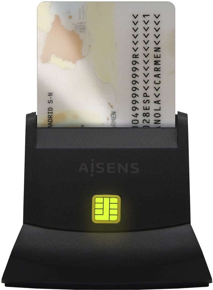 ID/SIP-kaartlezer Aisens ASCR-SN05-BK Zwart