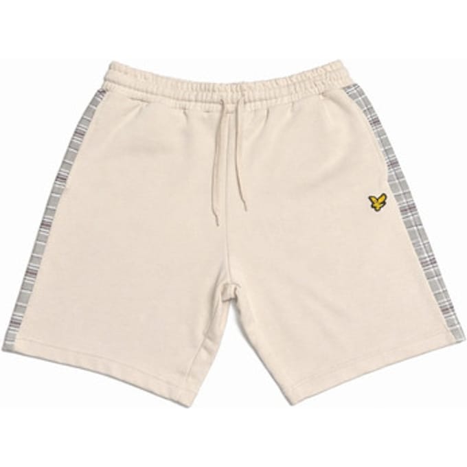 Korte Broek Lyle &amp; Scott Check Panelled Sweat Shorts Cove
