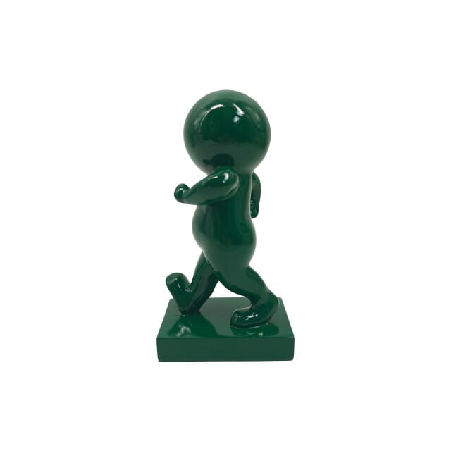 Present Time Ornament Amigo Walking Medium - Groen - 10.5x9.8x20cm - Modern - Kunststof