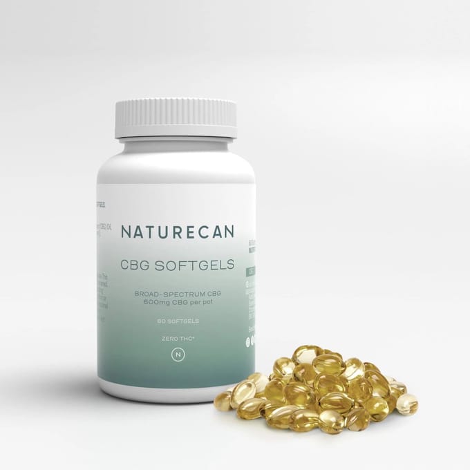 Naturecan CBG Olie Capsules - 60 Capsules - CBG Softgels - THC-vrij