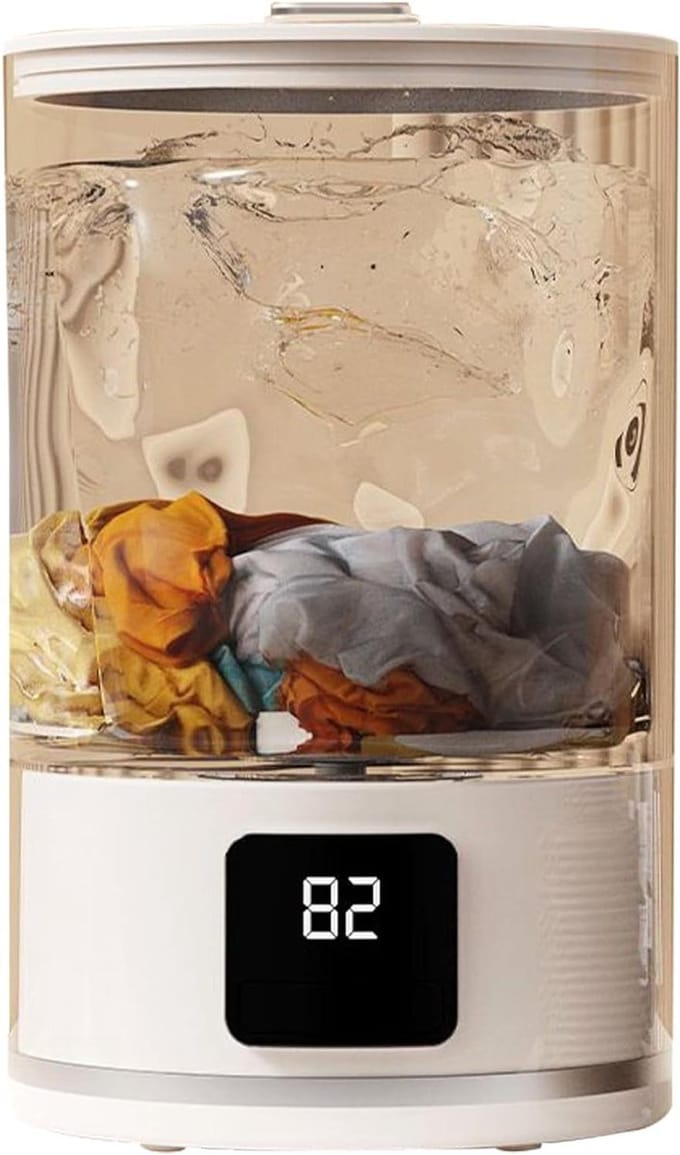 Mini Wasmachine - Draagbare Wasmachine Reis - Ondergoed Wassen - Ultra Stil Design - 13 x 13 x 13 cm