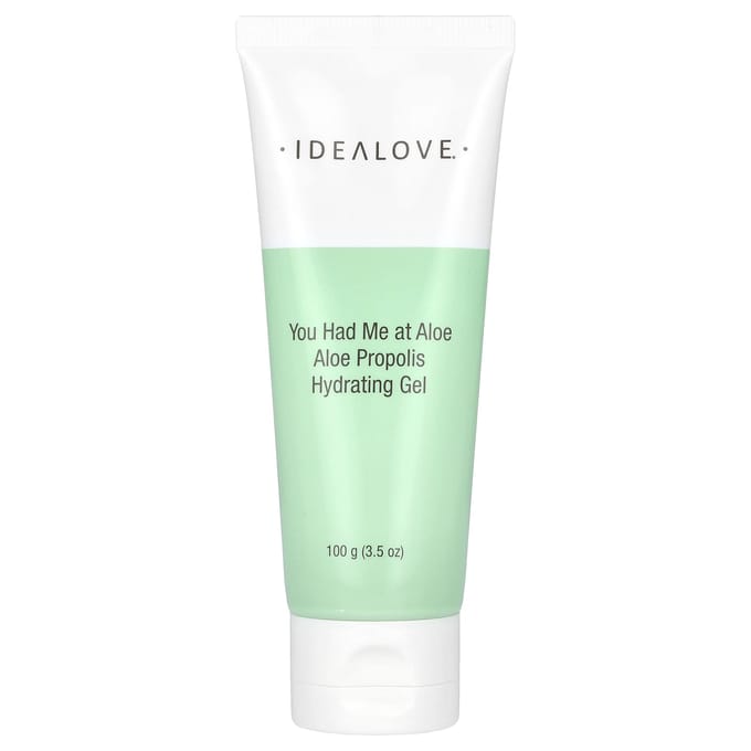Idealove, Je Had Me bij Aloë, Aloë Propolis Hydraterende Gel, 100g (3,5 oz) white