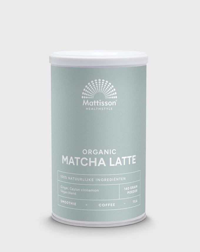 Mattisson - Biologische Matcha Latte - Gember Ceylon Kaneel - 140 Gram