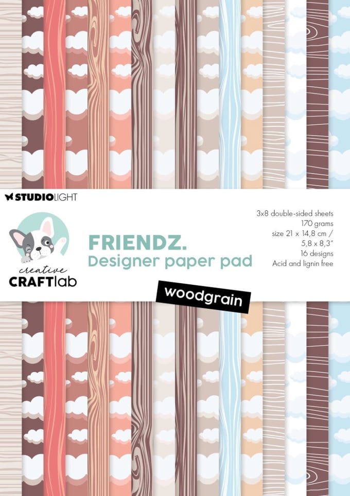 Paperpad Woodgrain - Friendz nr. 241