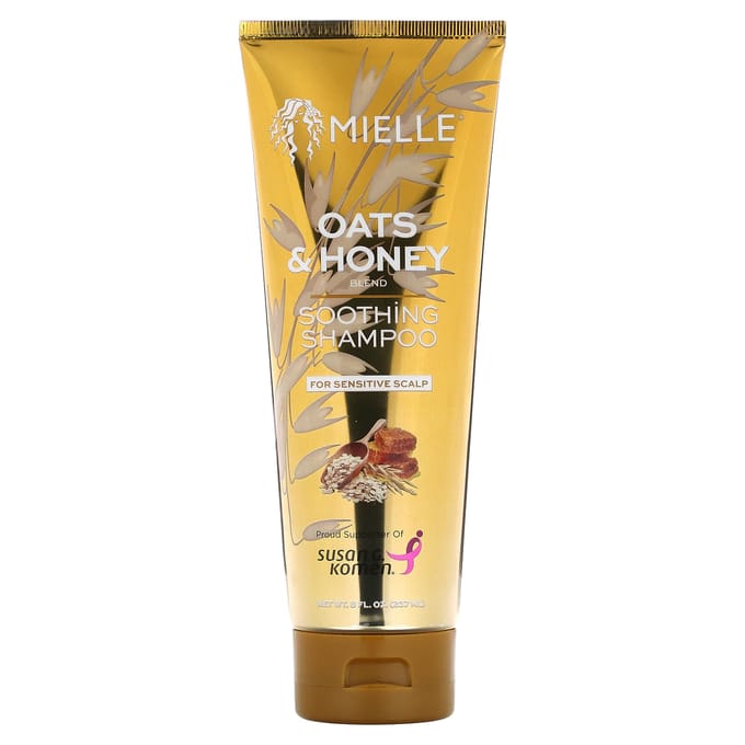 Mielle, Soothing Shampoo, Oats & Honey, 8 fl oz (237 ml) beige
