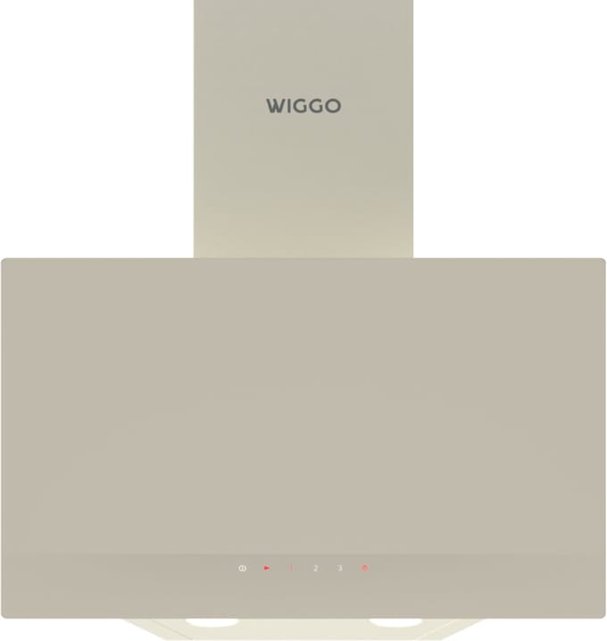 Wiggo WE-A532G(C) Schuine Afzuigkap - 50 cm - Creme