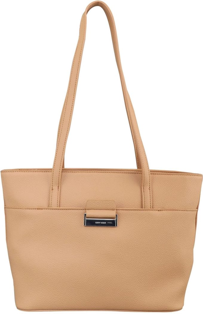 GERRY WEBER shopper schoudertas Talk Different II Shopper MHZ Bleached Sand Lichtbruin