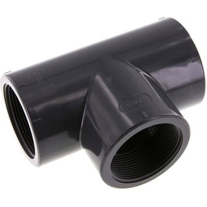 T-koppeling Rp2'' Pvc-u EN 1452-3 16 bar (224.8psi)