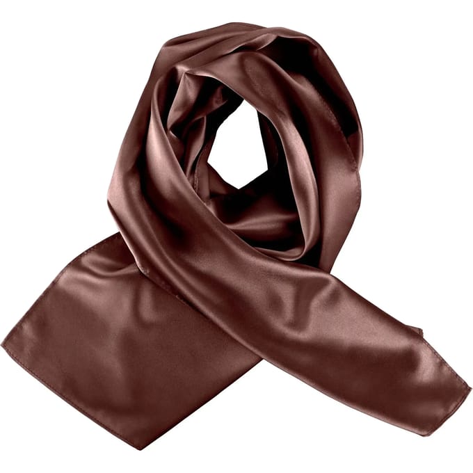 Kariban Satijnen sjaal K861 - Chocolate - One size