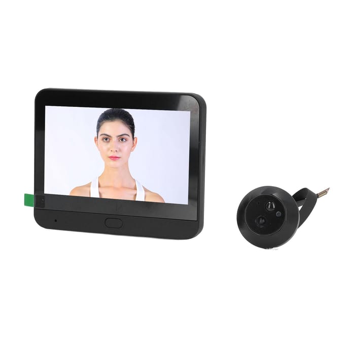 Caméra de porte numérique sans fil 1080p avec vision nocturne infrarouge et conversation bidirectionnelle