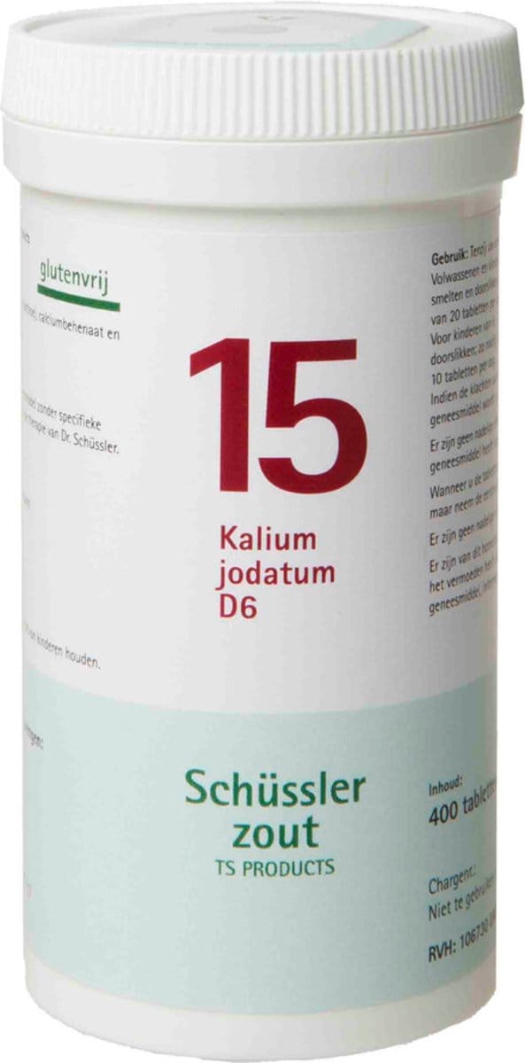 Pfluger Schussler Zout nr 15 Kalium Jodatum D6 - 1 x 400 tabletten