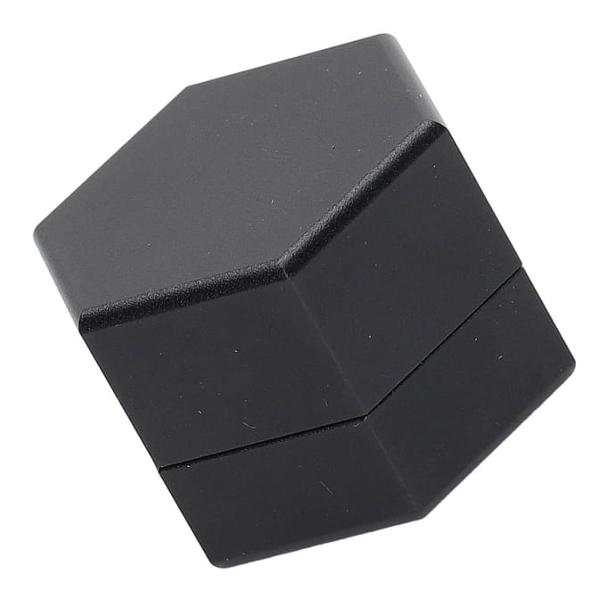 Mini Draagbare Biljartkrijt Houder Zeshoekige Pool Keu Krijt Doos Houder Biljart Accessoires Zwart gray