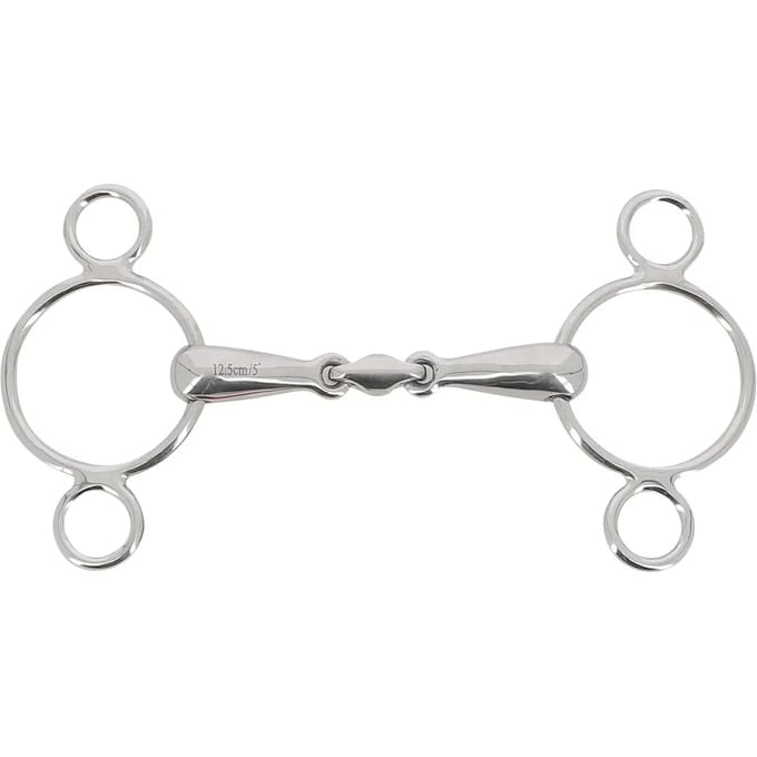 Verstelbaar 3-rings paardenbit Feeling Anatomic