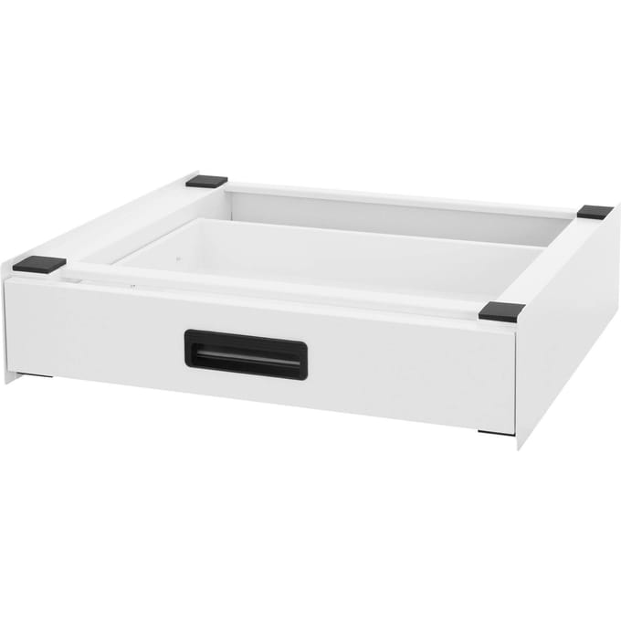 Tussenbouwframe voor wasmachine Aansluitframe met lade 60,5x54 cm in wit ML-Design