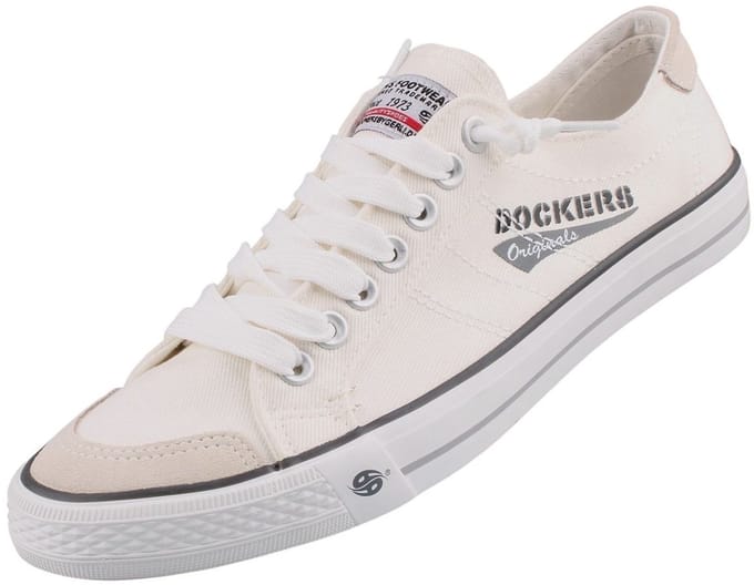 Dockers by Gerli heren sneaker canvas wit