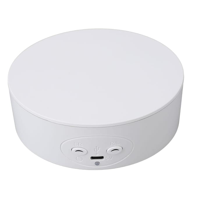 Roterende Displaystandaard 5 Inch 360 Graden Elektrische Draaitafel Displaystandaard voor Sieraden 3D Model white