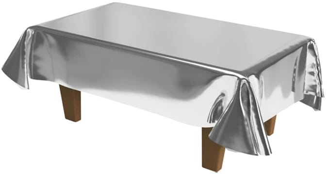Tafelkleed - zilver - 270x136 centimeter