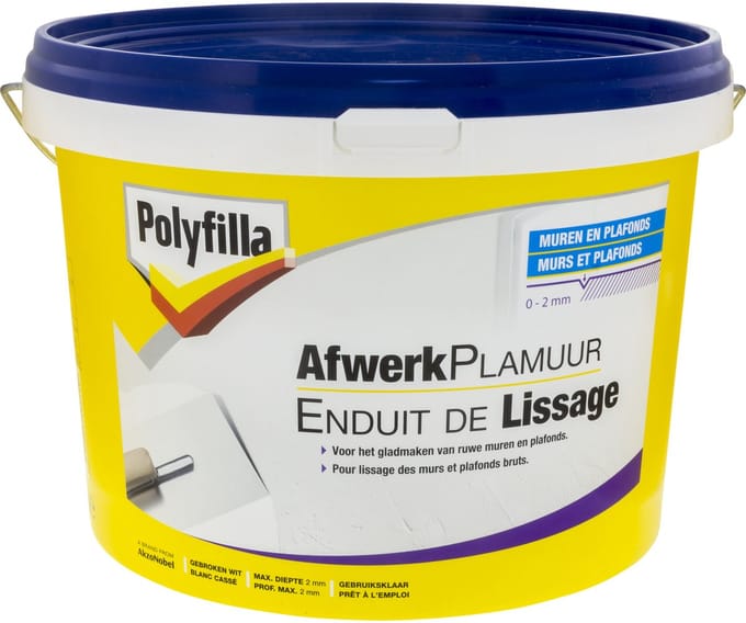Polyfilla - Afwerkplamuur (Pasta) - Gebroken Wit - 7 Kg