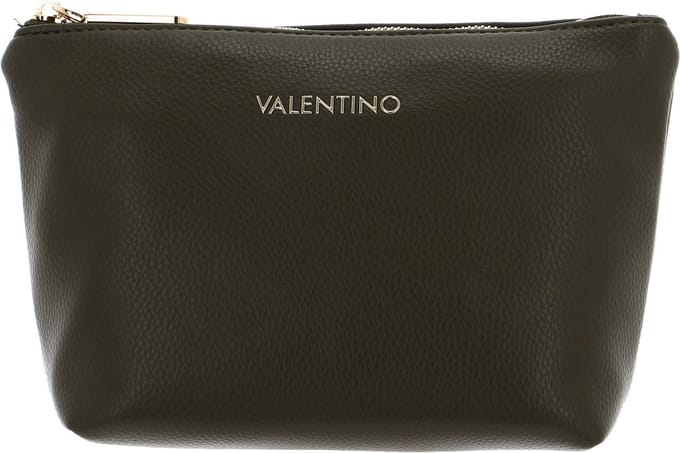 VALENTINO Toilettas Ring Re Soft Cosmetic Case Militare Olijfgroen